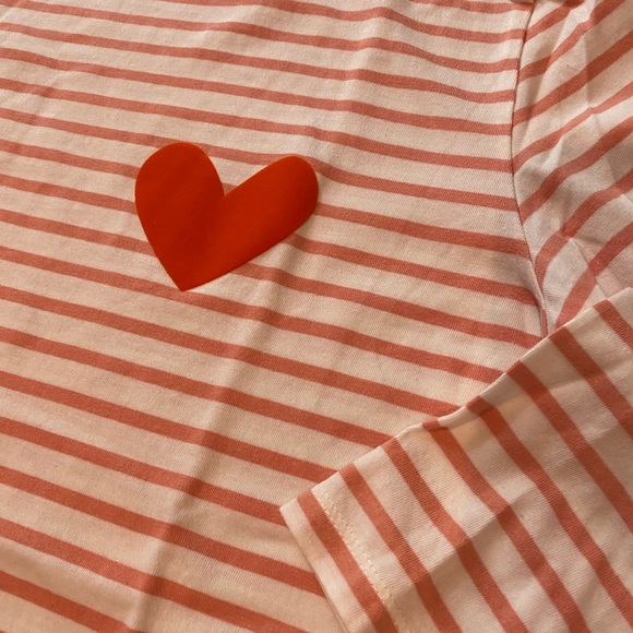 Chinti and Parker Pink striped Heart Shirt - Picture 2 of 6